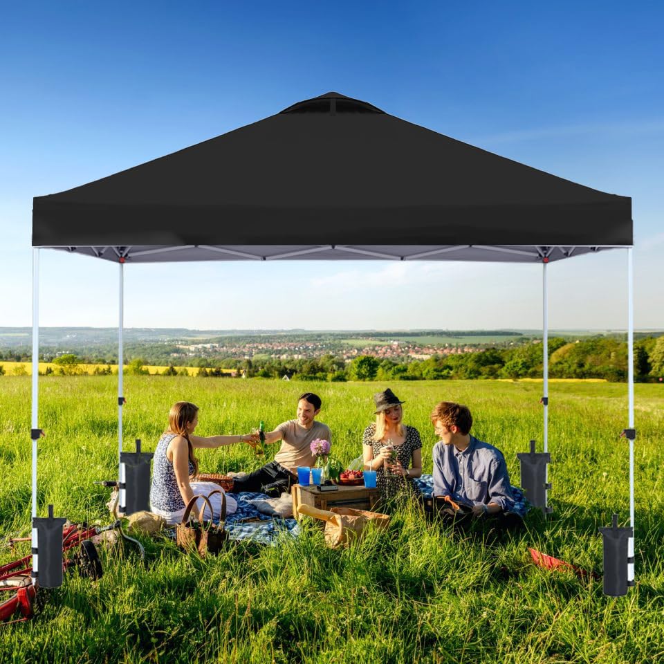 Amazon | MoriSky タープテント 3m×3m ワンタッチタープテント 足直径